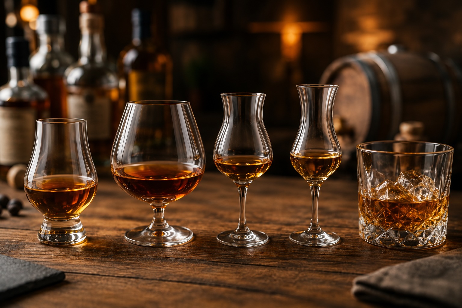Bicchiere giusto per ogni distillato: guida pratica