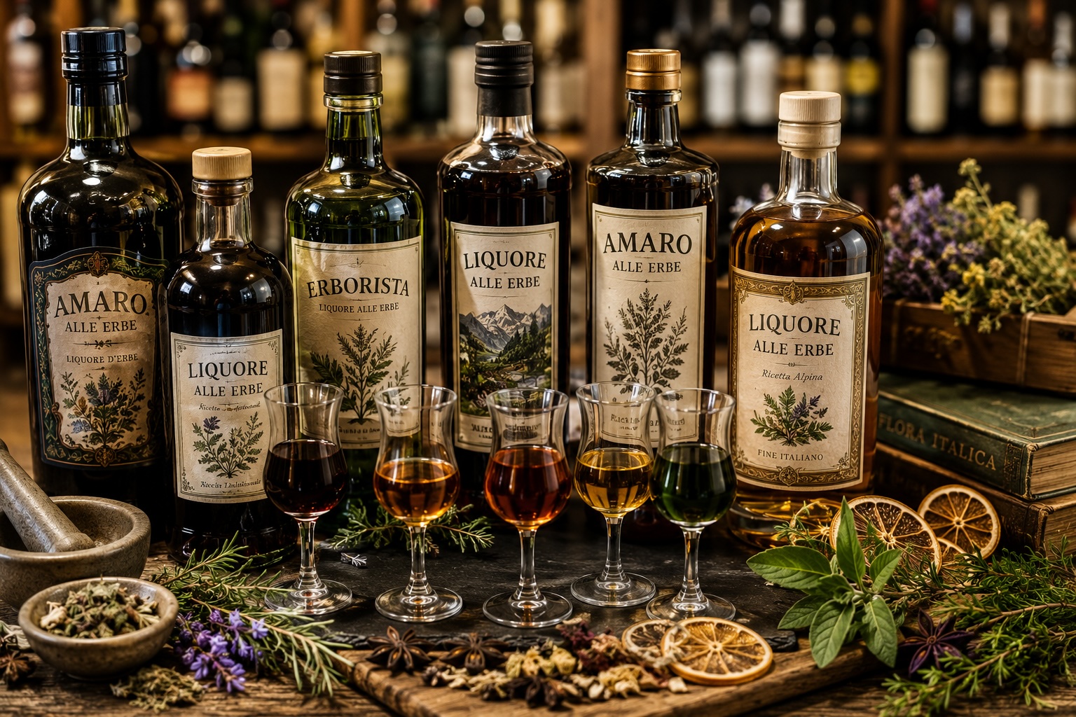 Liquori alle erbe: caratteristiche e abbinamenti