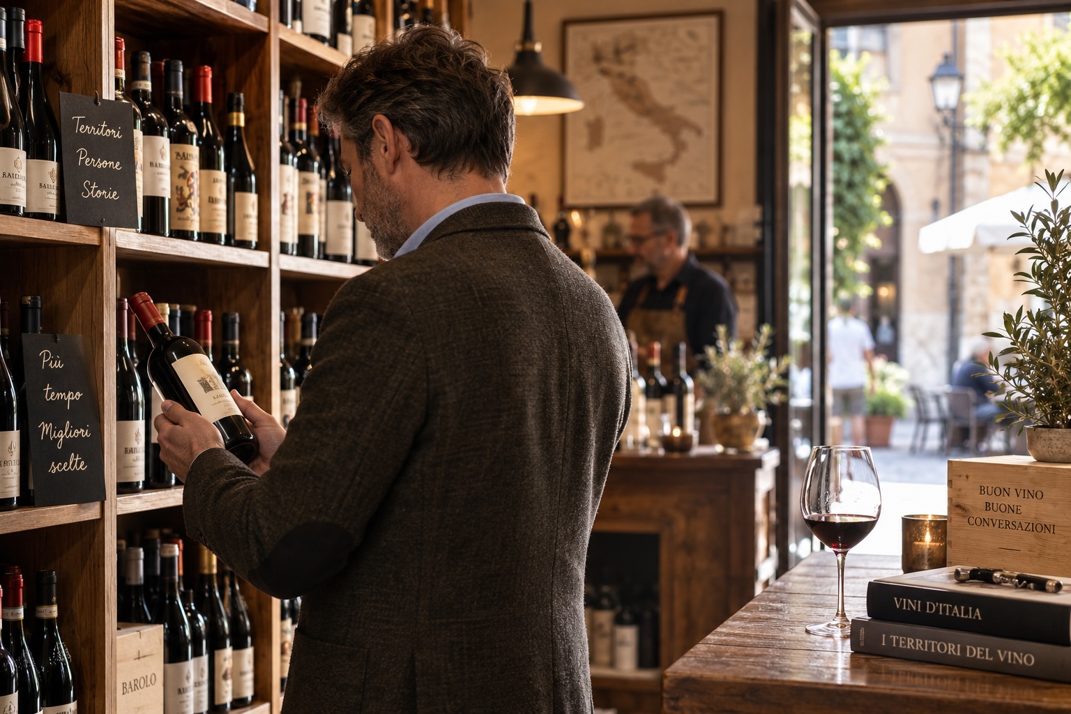Il lusso di scegliere con calma: perché l’enoteca resiste alla fretta