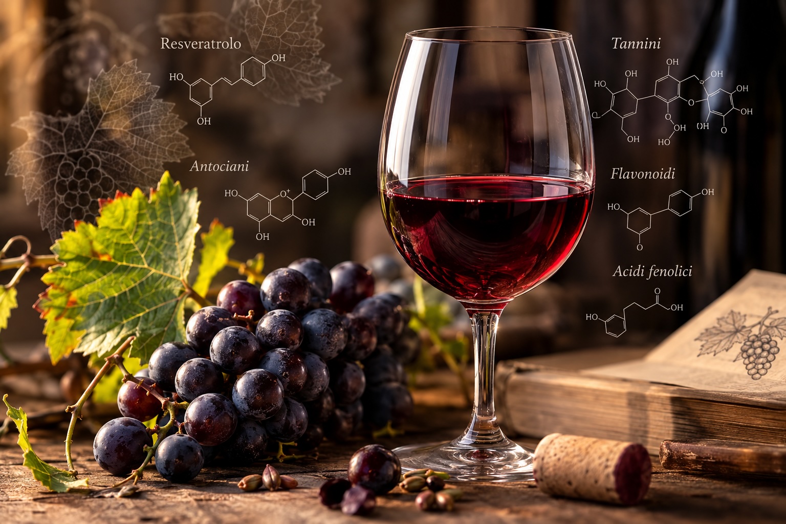 Vino rosso e polifenoli: cosa sono e perché vengono studiati